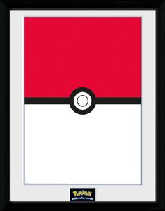 Pokemon Poster im Rahmen Pokeball 45 x 34 cm
