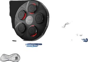 Hudební boxovací stroj, připojení Bluetooth, 9 tréninkových režimů, černý Hudební boxovací stroj, připojení Bluetooth, 9 tréninkových režimů, černý