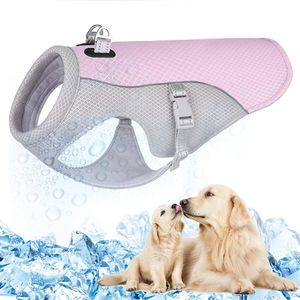 Kühlweste für Hunde, atmungsaktive Hundejacke aus Netzstoff, für den Sommer, kühler und bequemer Hundebereich mit reflektierenden Streifen, Haustierkleidung, geeignet für große, mittelgroße und kleine Hunde