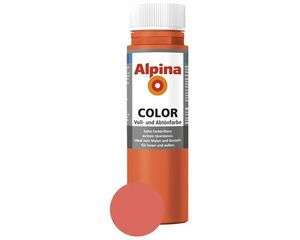 Alpina Voll- und Abtönfarbe Happy Orange 250 ml