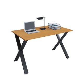 VCM Holz Schreibtisch Computertisch Arbeitstisch Büromöbel Lona X SW Buche