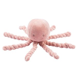 NATTOU Babydecke Pieuvre Lapidou - 23 cm - 100% Polyester - Rosa