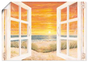 Andres: Fenster zum Meer, Produkt:Poster, Größe (HxB):70x100 cm / Poster