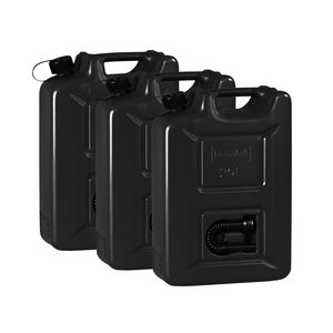 3x Kraftstoffkanister 20 L Black Edition - Benzinkanister Kraftstoff Kanister mit UN-Zulassung