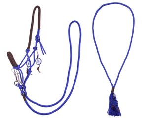Knotenhalfter Kombi Liberty kobaltblau Warmblut