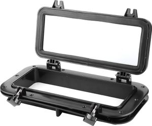 4mm otváracie portlight obdĺžnikové Porthole Temperované sklo odolné voči ultrafialovému žiareniu Okná pre jachty 400x200mm