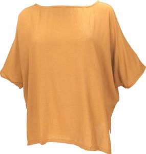 Weites Boho Blusentop mit Fledermausärmeln, Boho Maxibluse - Honiggelb, Damen, Viskose, Blusen & Tunikas