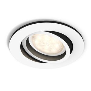 Philips Hue Bluetooth White Ambiance Einbauspot Milliskin in Weiß rund