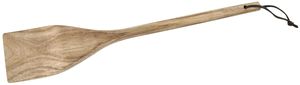 Fackelmann Pfannenwender 33 cm AKAZIE, hochwertiger Wender aus Akazien-Holz, aufhängbar am Kunstlederbändchen, robuster Küchenhelfer in modernem Natur-Design (Farbe: Braun), Menge: 1 Stück