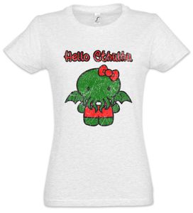 Urban Backwoods Hello Cthulhu Damen T-Shirt, Größe:2XL