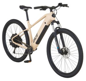 Prophete DICE 2.0 E-MTB 29" – Enovation Hinterradmotor 48V, 250W, 46Nm, Shimano Alivio 9-Gang Kettenschaltung, 130 km Reichweite, Suntour XCT Federgabel, Hydraulische Scheibenbremsen, Sandbeige