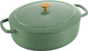 Ballarini Cocotte Bellamonte Gusseisen Oval 33Cm Grün