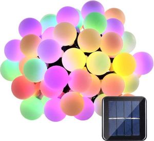 Solar-Lichterkette, 11 m, 60 LEDs, Solar-Girlandenlampe, IP65, mit 8 Modi, Solar-Lichterketten für Halloween-Dekoration, Garten, Weihnachten, Party
