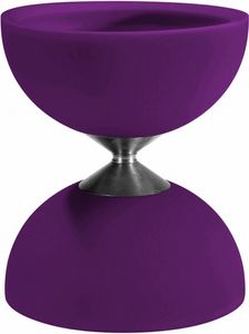 Acrobat diabolo 105 Gummi 12 x 10,5 cm rot, Farbe:violett