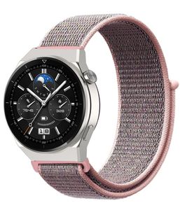 Strap-it Huawei Watch GT 3 Pro 46mm Nylonarmband (Rosa Sand)