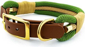 Hundehalsband Tierluxe Tau Seil Grün und Gold – M Halsumfang 30-35 cm / Grün-Gold Hundehalsband Tierluxe Tau Seil Grün und Gold – M Halsumfang 30-35 cm / Grün-Gold