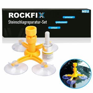 ROCKFIX Windschutzscheiben Reparatur Set Steinschlagreparatur Kit Steinschlag Reparatur Frontscheibe repair