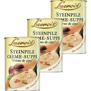 Lacroix Steinpilz Creme Suppe aromatisch lecker cremig 400ml 3er Pack