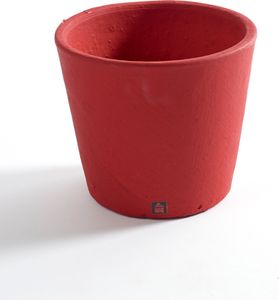 Serax Blumentopf handbemalt Burgunderrot D 13 cm H 11 cm Vorteilsangebot pro 2 Stück