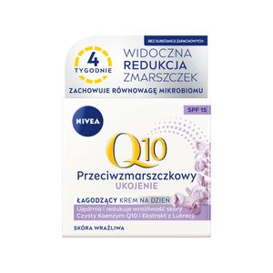 Nivea Q10 Ukojenie Przeciwzmarszczkowy łagodzący krem na dzień SPF15, 50ml