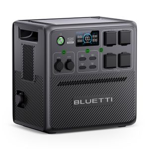 BLUETTI Portable Powerstation AC240, solární generátor 1536Wh/2400W, rozšiřitelný na 10136Wh, vodotěsná záložní baterie LiFePO4, 0-80% za 45 min