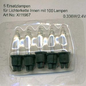 Ersatzlampen 5er 2,4V/0,336W für 100er Mini-Lichterkette innen XI11967