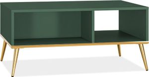 KONSIMO Couchtisch "ARICIA", Grün, Holz, ELEGANT, 90x42x60cm