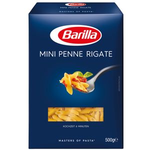 Barilla Piccolini Mini Penne Rigate Pasta aus Hartweizengriess 500g