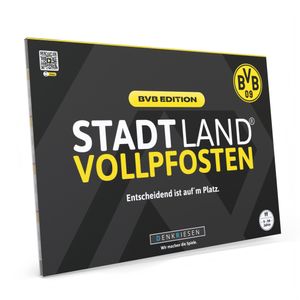 Stadt Land Vollpfosten® BVB Edition – "Entscheidend ist auf'm Platz." | A4 Spielblock