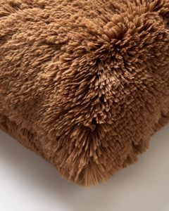 FLUFFY - Kissenhülle Tobacco Brown 60x60 cm
