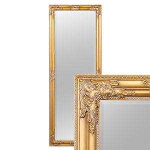 Wandspiegel Oval Dekospiegel Barock-spiegel Rahmen Antik Gold Verziert 55 x 40 