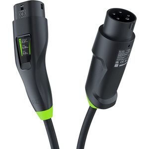 Green Cell EVGC01 Ladekabel für Elektrofahrzeuge Schwarz Typ 2 3 7 m