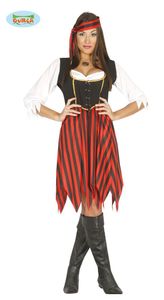Piratin Kostüm für Damen Gr. M/L, Größe:M