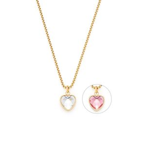 Valentinstagsspecial Herzkette Carli von Leonardo, Edelstahl, gold