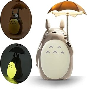 Totoro Umbrella LED Night Light Kids Character Lamp  Nachtlicht Weihnachtsgeschenke für Mädchen Jungen Teens