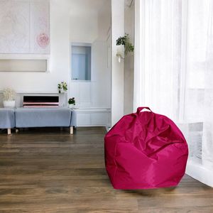 Eleganter Sitzsack, Farbe Fuchsia, Maße 65 x 50 x 65 cm