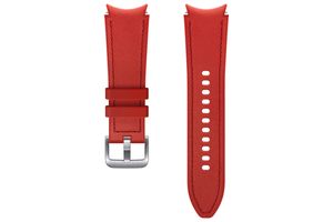 Samsung Hybrid Leather Band (20 mm, S/M), Red