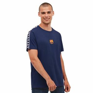 Koszulka piłkarska z krótkim rękawem dla mężczyzn F.C. Barcelona Granatowy - XL