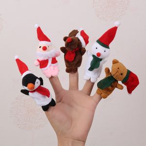 Weihnacht FingerPuppets Kinder 5tlg Fingerpuppen zum Spielen und Lernen Fingerpuppen Lernspielzeug Gut Geschenk