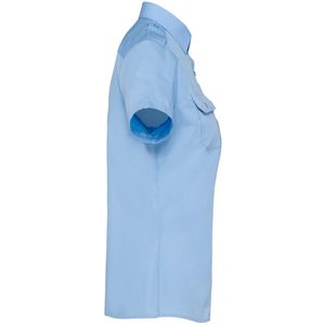 Kariban Kurzarm-Pilotenhemd für Damen K504 sky blue XXL