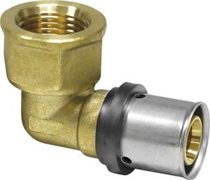 veporit. Pressfitting Winkel Connect 90° TH und U-Kontur 16 mm x 1/2" IG für Verbundrohr