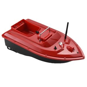 Rybársky čln s návnadou, bezdrôtové diaľkové ovládanie, nosnosť 15 kg, červený