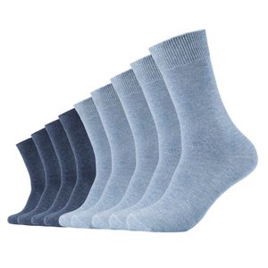 Camano Uni Socken - Comfort Socks, einfarbig, 9er Pack Blau 47-49