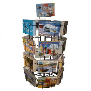 Kartenständer mit 24 Fächern für Postkarte Querformat