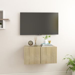 |NEW 2023|Wohnzimmer Stauraumdesign Hängeschrank TV-Hängeschrank Sonoma-Eiche 60x30x30 cm,im skandinavischen Stil
