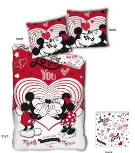 Disney Minnie Mouse Bettbezug Love You - 140 x 200 cm - Polyester