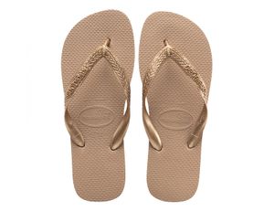 Havaianas H.Top Tiras CF Damen Sandale Zehentrenner Badelatsche 4137428 Gold, Schuhe:39/40 EU