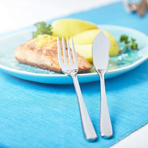 Fisch Besteck sehr Elegantes Fischbesteck bestehend aus Fischgabel und Fischmesser Messer und Gabel für Fischgerichte aus hochwertigem Edelstahl als Set Fish cuttlery