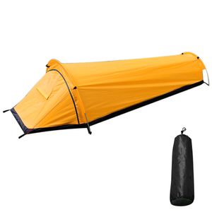 1 Person Wanderzelt, Ultraleichtes Biwaksackzelt Wasserdichtes Tragbares Campingzelt Schnellaufstellbarer Schlafsackbezug Biwaksack mit Tragetasche Für Das Überleben Im Freien