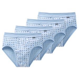 Schiesser 4er Pack Cotton Essentials Feinripp Slip / Unterhose Besonders strapazierfähig und langlebig, Komfortabler Softbund und Eingriff, In hochwertiger, bequemer Feinripp-Qualität